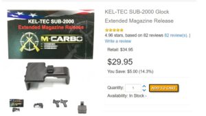 Kel Tec Sub 2000 Extended Mag Release