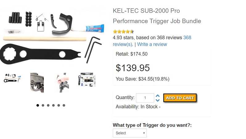 Kel-Tec Sub 2000 Trigger Kit
